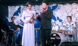 Lệ Quyên "đỏ mặt" khi bị Quang Lê chọc ghẹo