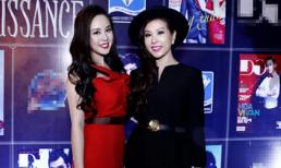 Hoa hậu Thu Hoài "chuẩn men" cạnh Vy Oanh đỏ rực nữ tính