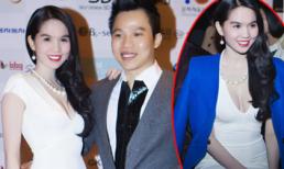 Ngọc Trinh - Khắc Tiệp sánh đôi nổi bật trên thảm đỏ Hàn Quốc