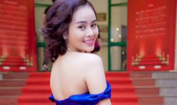 Sella Trương hút mắt với chiếc đầm trễ nải vòng một