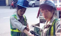 "Chuồn chuồn ớt" Ngọc Khuê bỏ ca hát đi quét rác trên phố