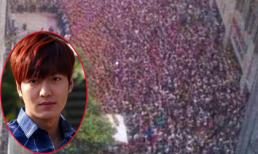 "Biển người" Trung Quốc đổ xô đến xem Lee Min Ho ở trường quay