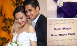Lộ thiệp mời, Baggio và Quỳnh Trâm chính thức cưới ngày mai