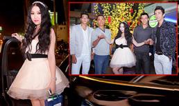 "Búp bê" Phi Thanh Vân "lọt thỏm” bên dàn mẫu nam cao 2m