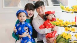 Gia đình Lý Hải - Minh Hà gây chú ý với bộ ảnh Tết cực yêu bên nhóc tì