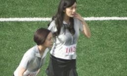 Dương Mịch lộ rõ bụng bầu ngay trên phim trường