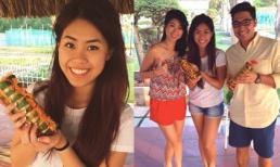 Gia đình chồng Hà Tăng háo hức thi gói bánh Tét