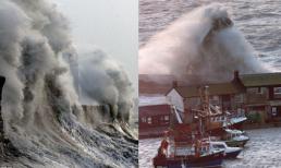 Anh: Sóng đánh cao gần 10m trong cơn bão dữ dội nhất 20 năm qua