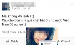 Nữ sinh buông status vô cảm khiến dân mạng bức xúc