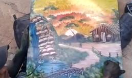 Ấn tượng vẽ tranh tuyệt đẹp bằng tay không 