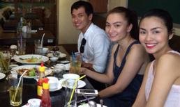 Bắt gặp Hà Tăng mặt mộc, đi ăn trưa cùng bạn bè