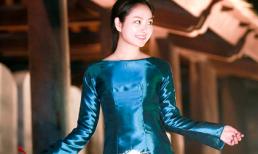 Hoa hậu Ngọc Anh mặt mộc thử áo dài của NTK Võ Thùy Dương