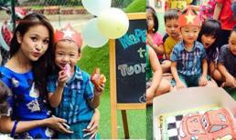 Vân Hugo hạnh phúc tổ chức sinh nhật cho con trai