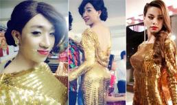 Trấn Thành mặc váy 'dát vàng', khoe dáng 'cong' hơn cả Hà Hồ