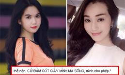 Ngọc Trinh ám chỉ Khánh My: 'Cứ bám gót giày mình mà sống'?