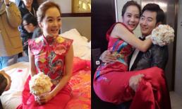 Chae Rim rạng rỡ bên chồng trong ngày cưới