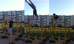 Chấn thương kinh hoàng khi tập xà đơn