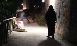 Té ghế với màn dọa ma như phim