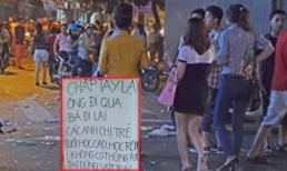 Xôn xao 'biển van lạy' đừng xả rác ở Hà Nội