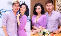 Trà Giang diện váy gợi cảm, thân mật cùng Lê Minh Trung