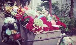 Bức ảnh 'bãi rác hoa' sau ngày 20/10 gây bão trên mạng xã hội