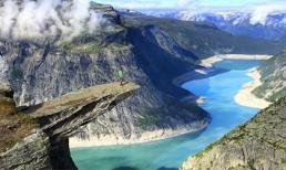 Đo gan trước những mỏm đá chênh vênh nhất thế giới