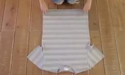 Cách gấp một chiếc áo phông gọn gàng nhất