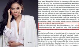 Thu Minh cảm ơn người đăng clip và 'đá xoáy' Hương Tràm