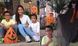 Hồng Ngọc khoe ảnh Halloween rầm rộ ở xóm