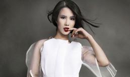 Diệp Lâm Anh dịu dàng, e ấp trong sắc trắng tinh khôi