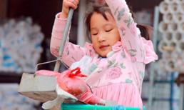 Cô bé 5 tuổi quét rác trên đường phố thức tỉnh triệu người dân