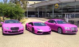 Ngắm Lamborghini và Bentley màu hồng cực “chất”