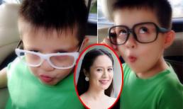 Biểu cảm gương mặt cực hài hước của con trai Thanh Thúy