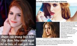 Andrea khoe được báo ngoại ca ngợi sau khi bị hủy hợp đồng