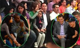 Nhà Triệu Vy 'chịu chơi' sang Los Angeles xem bóng rổ