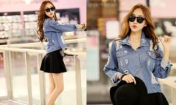 Đẹp sành điệu với denim rong chơi cuối tuần 