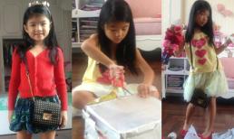  Con gái Trần Bảo Sơn hào hứng khi nhận quà của bà nội