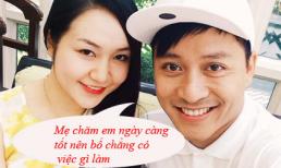 Tuấn Hưng tự hào vì vợ khéo chăm con