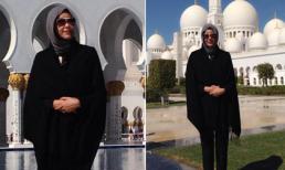 Hà Kiều Anh 'kín bưng' nhưng vẫn xinh đẹp tại Dubai
