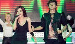 'Bạn gái tin đồn' lên sân khấu hát cùng Hồ Quang Hiếu