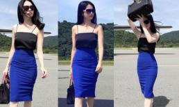 Ngọc Trinh khoe dáng đẹp miễn chê, lấy túi Hermes trăm triệu che nắng