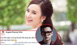Angela Phương Trinh 'phát cuồng' ca khúc mới của Ngô Kiến Huy