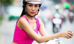 Diệu Huyền khoe eo thon với style cá tính