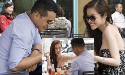 Elly Trần diện váy cúp ngực, tình tứ với 'trai lạ' ở quán cafe