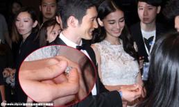 Huỳnh Hiểu Minh khoe nhẫn kim cương tặng Angela Baby