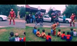 Ironman và Optimus nhảy Gangnam Style trong tiệc sinh nhật của bé