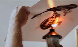 Nhưng bức tranh tuyệt đẹp từ khói đèn dầu