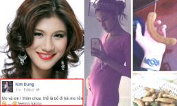 Siêu mẫu Kim Dung bất ngờ khoe có bầu