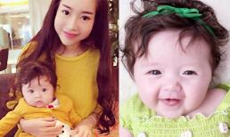 Con gái Elly Trần mắt tròn xoe ngộ nghĩnh đi ăn với mẹ