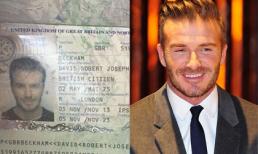 Lộ ảnh hộ chiếu cực điển trai của David Beckham